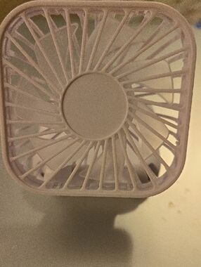 WHIRLWIND Mini Folding Rechargeable Portable Fan - White NWT Travel Friendly